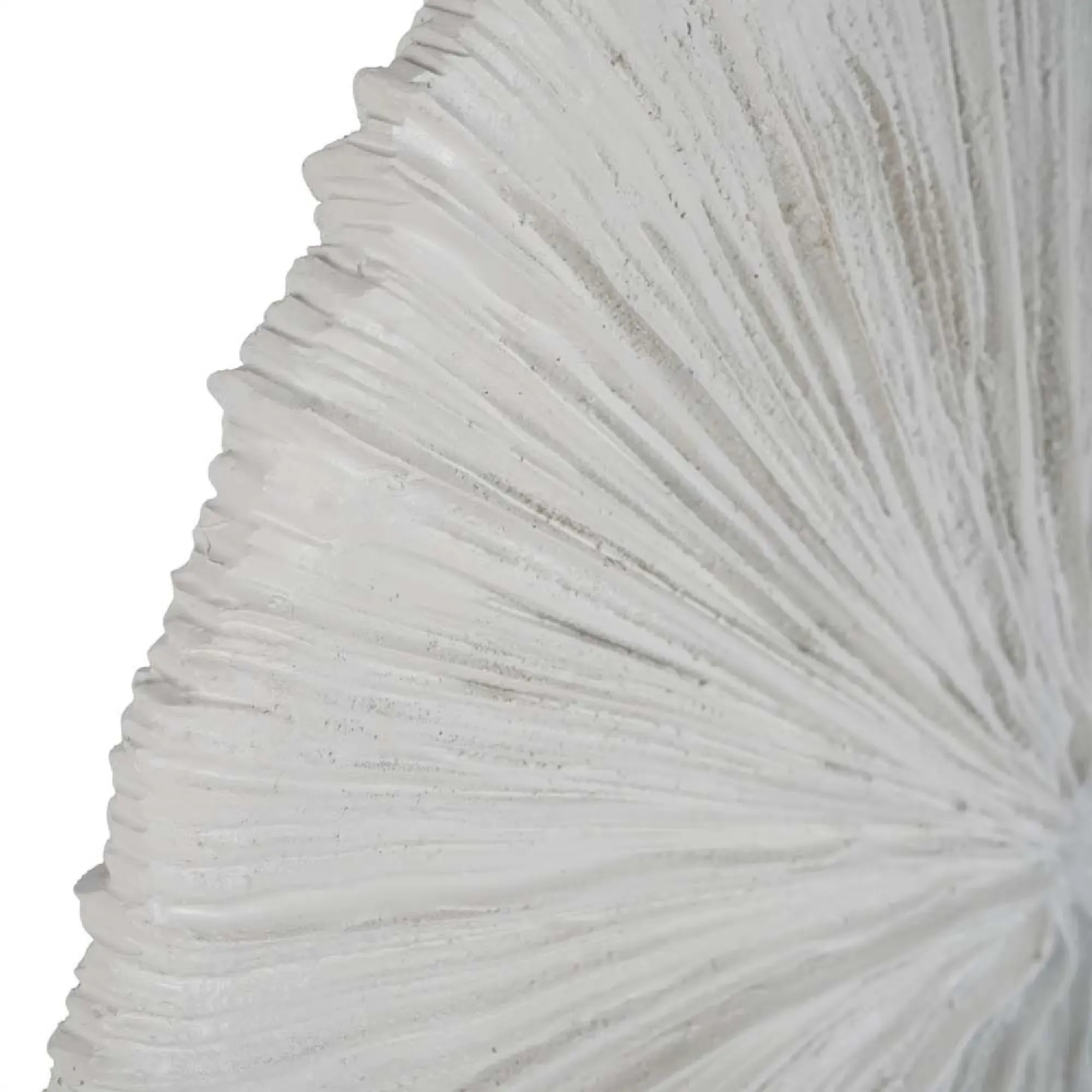 Orbis Textured Sculpture on Stand - White