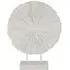 Orbis Textured Sculpture on Stand - White
