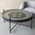 Palladium Cogs Round Coffee Table - Black, Nickel