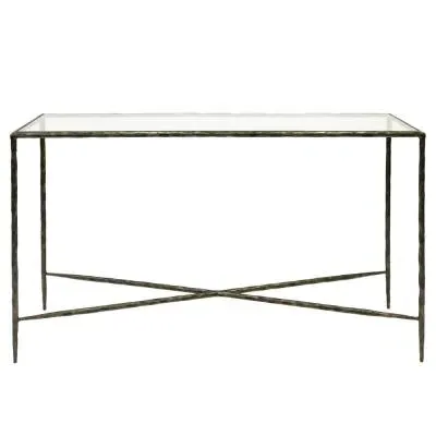 Patterdale Large Console Table - Bronze, Glass