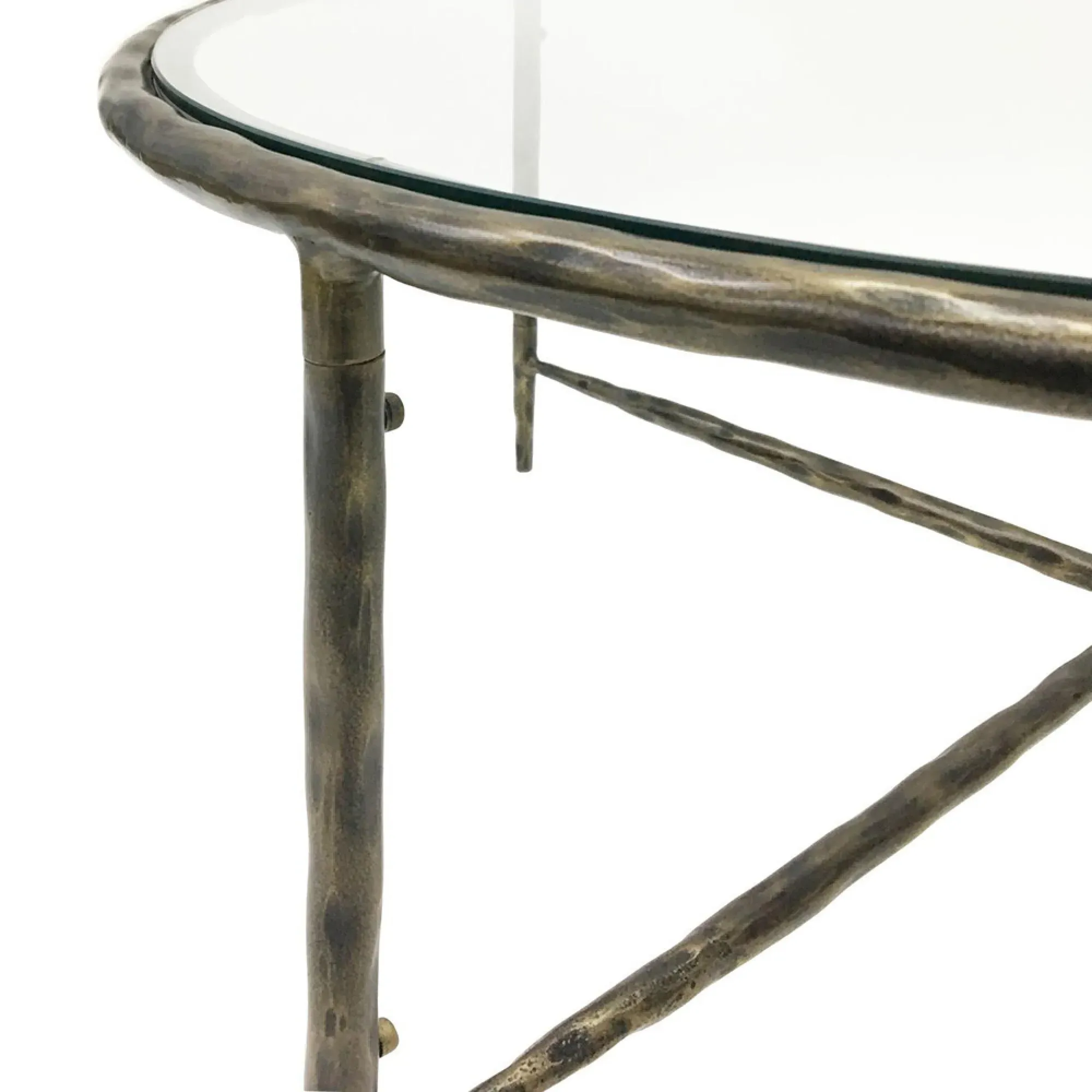 Patterdale Round Coffee Table - Bronze, Glass