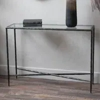 Patterdale Small Console Table - Bronze, Glass