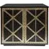 Reeno Fretwork 2 Door Storage Cabinet - Gilded Dark Bronze