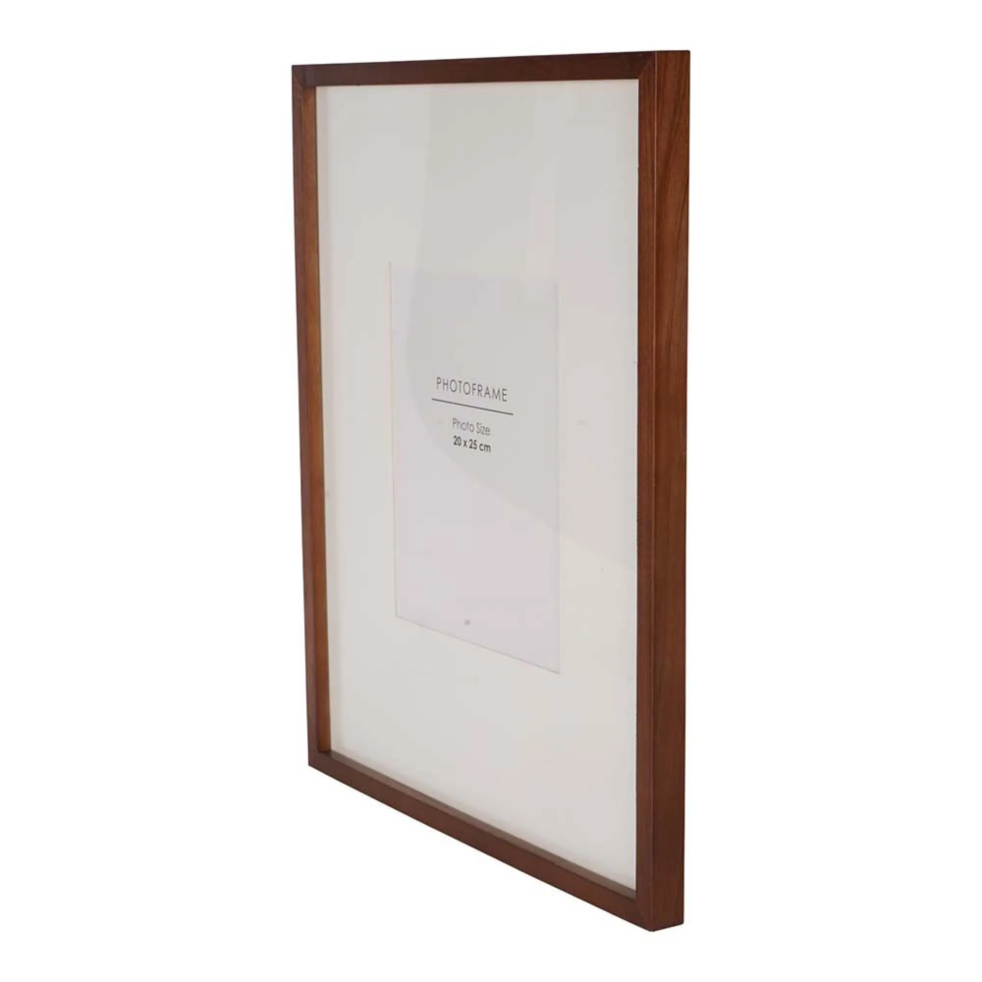 Ruben Photo Frame - Brown, Rubberwood