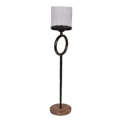 Rutland Pillar Large Floor Hurricane - 108cm