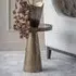 Sandbanks Round Side Table - Antique Gold, Metal