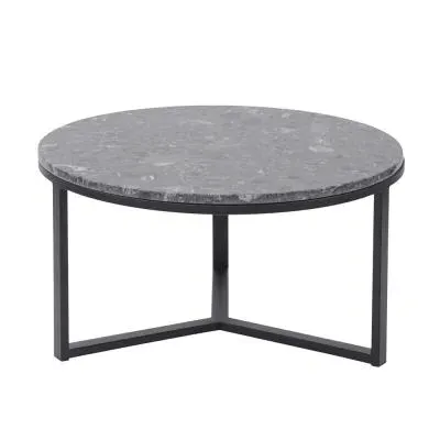 Shoreditch Travisso Round Coffee Table - Grey, Ceramic image