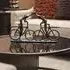 Smooching Cyclist Sculpture - Bronze