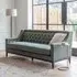 Theodore 3-Seater Buttoned Sofa - Forest Green
