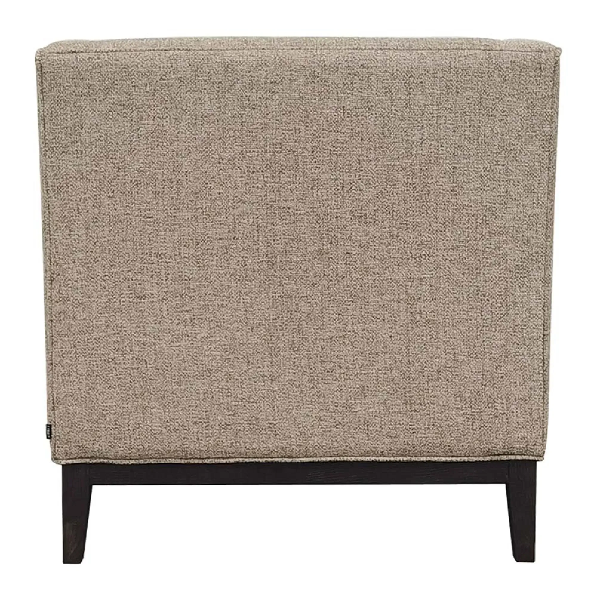 Theodore Buttoned Armchair - Dark Taupe