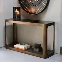 Thorpe Console Table - Metal, Glass