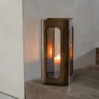 Thorpe Medium Hurricane Lantern - Metal, Glass