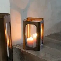 Thorpe Small Hurricane Lantern - Metal, Glass