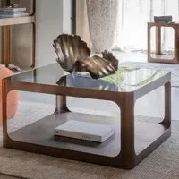 Thorpe Square Coffee Table - Metal, Glass