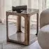 Thorpe Square Side Table - Metal, Glass