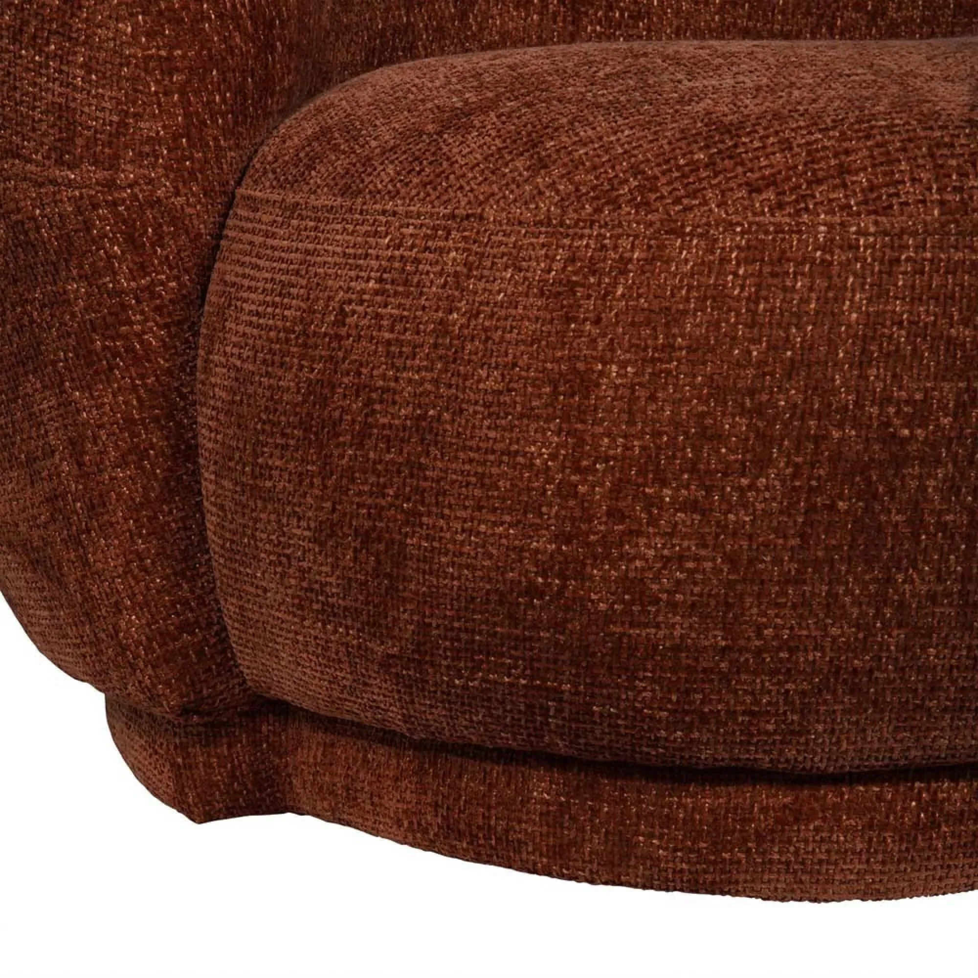 Waverley Curved Mini Sofa - Terracotta