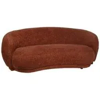 Waverley Curved Mini Sofa - Terracotta