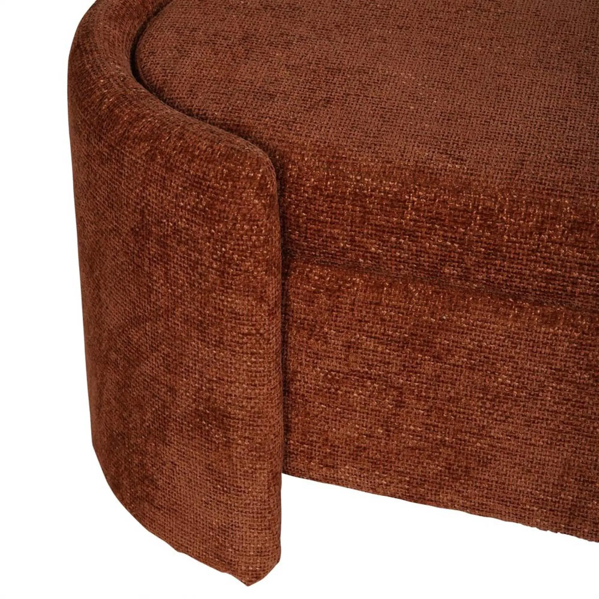 Waverley Upholstered Storage Bench - Terracotta