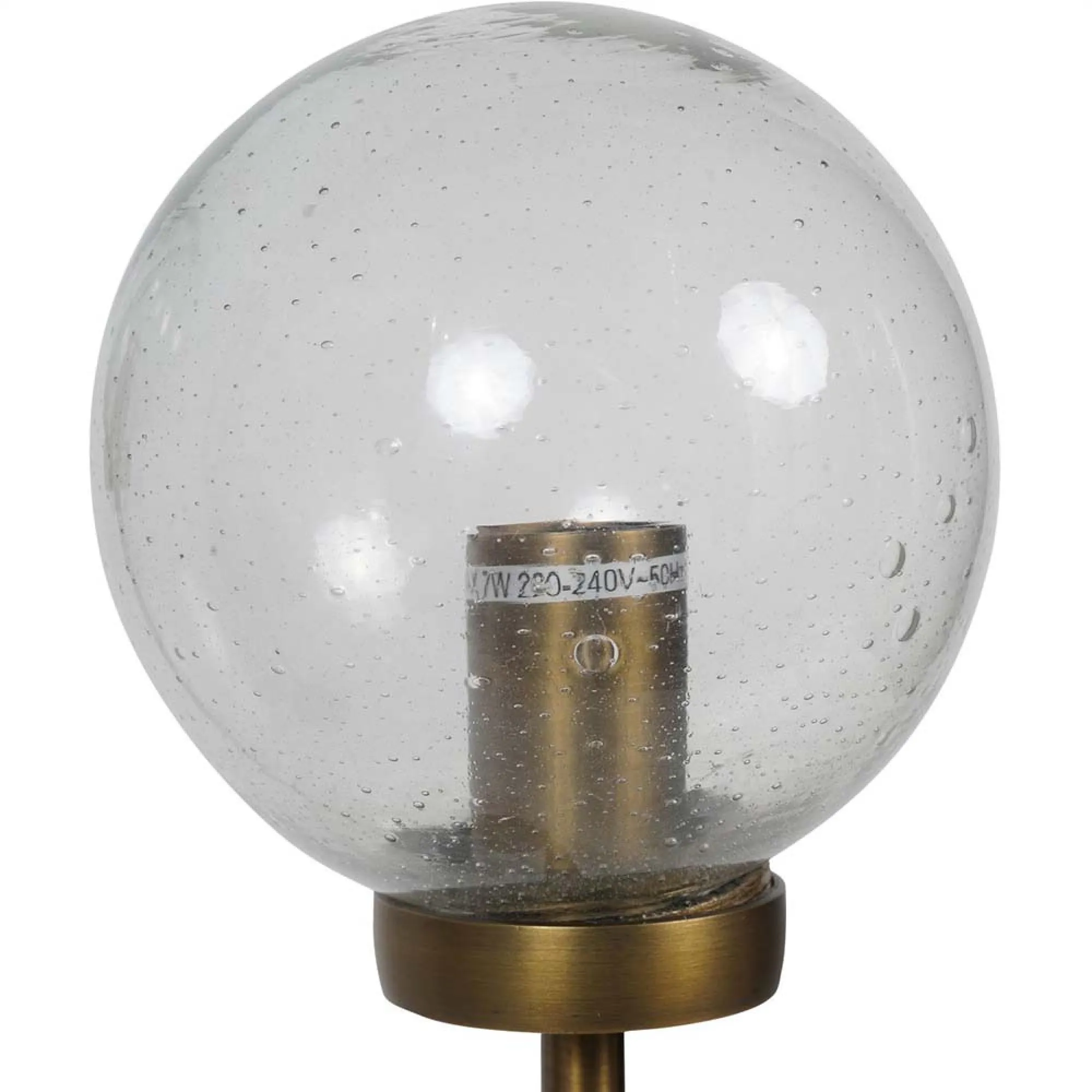 Wellesley Three Globe Table Lamp - Antique Brass