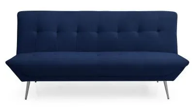 Ashley 2-Seater Click Clack Sofa Bed - Navy Blue, Fabric