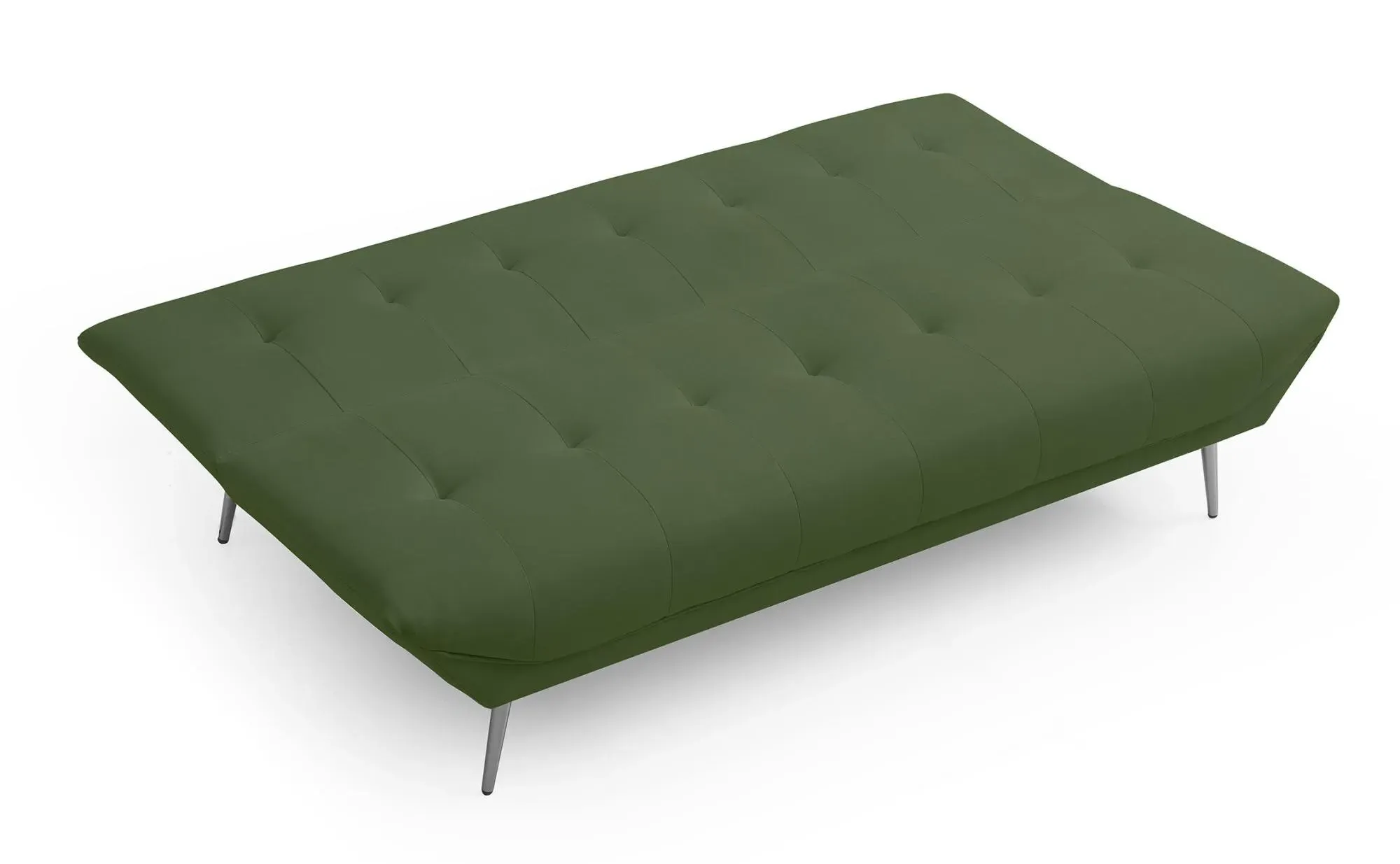 Ashley 2-Seater Click Clack Sofa Bed - Olive Green, Fabric