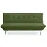 Ashley 2-Seater Click Clack Sofa Bed - Olive Green, Fabric