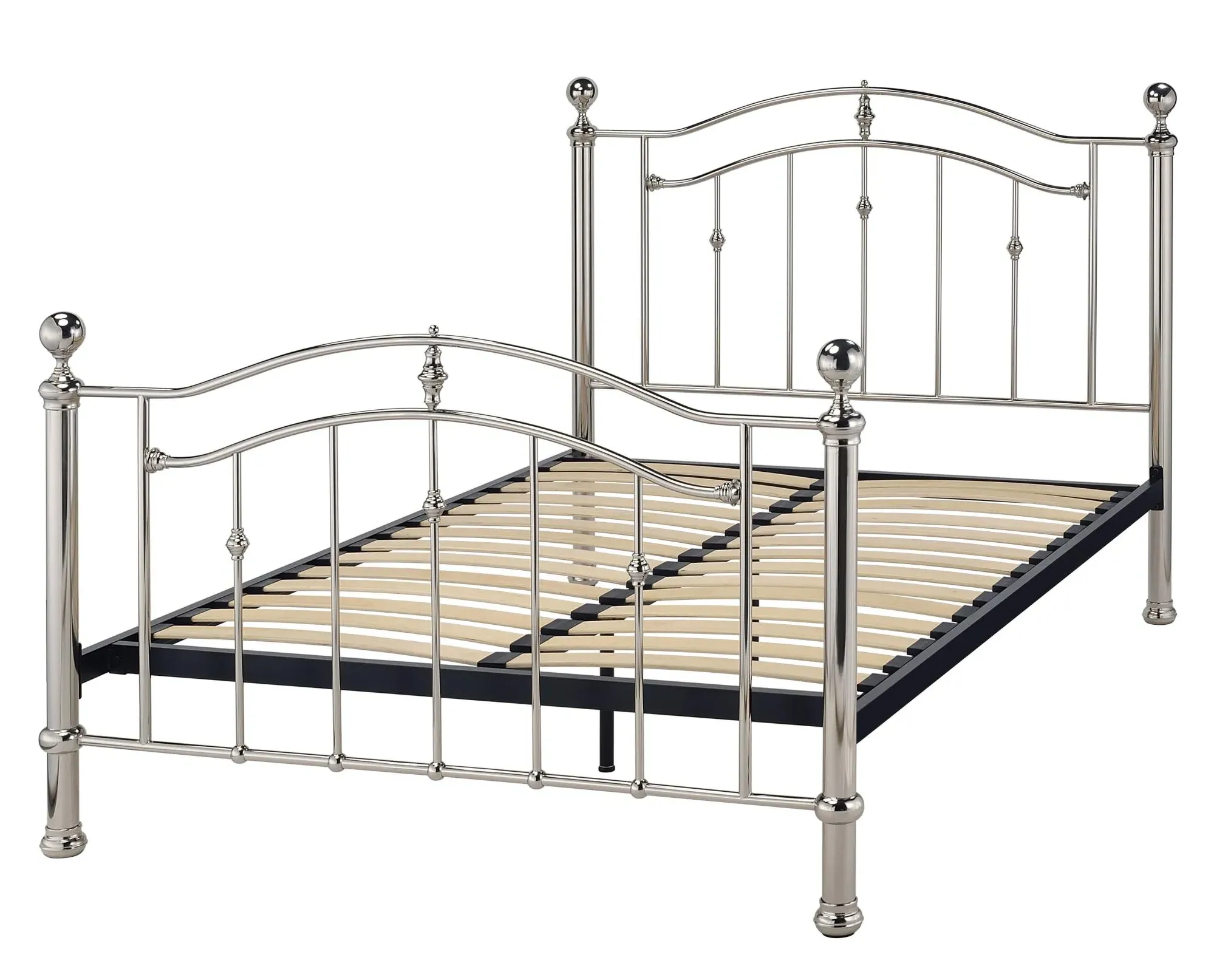 Camas Metal Bed Frame - Chrome