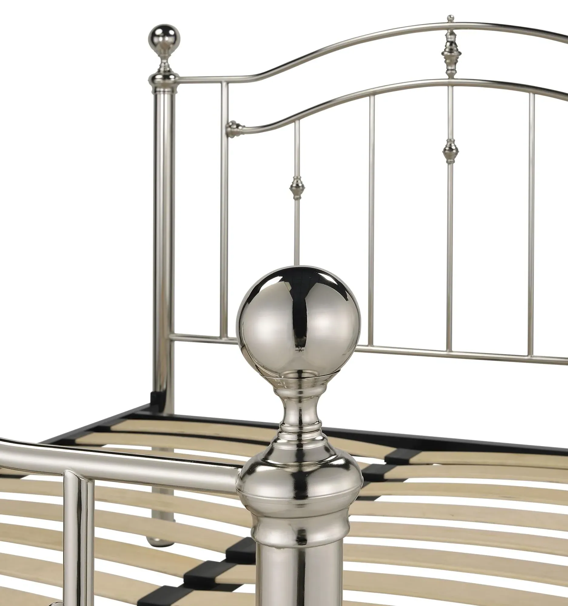 Camas Metal Bed Frame - Chrome