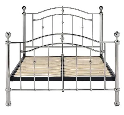 Camas Metal Bed Frame - Chrome