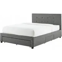 Florence Fabric Bed Frame - Grey