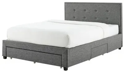 Florence Fabric Bed Frame - Grey