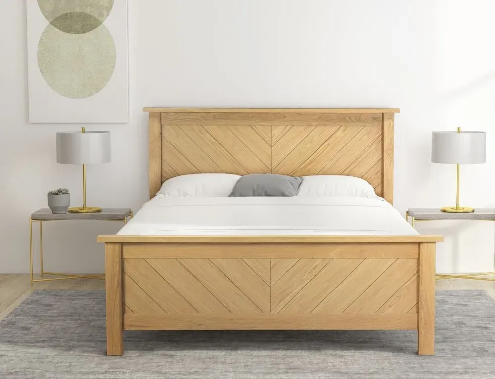 Kenji Oak Bed Frame - Oak