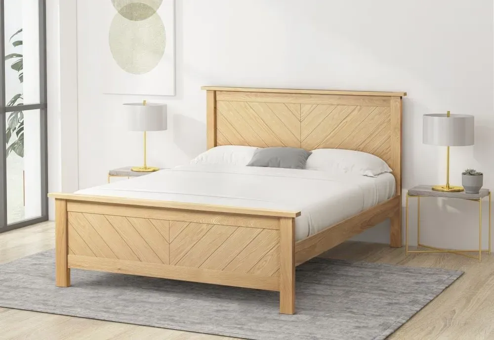 Kenji Oak Bed Frame - Oak
