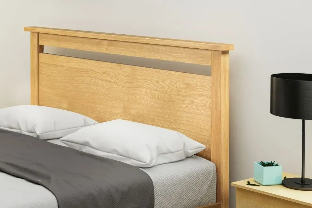 Nero Oak Bed Frame - Oak