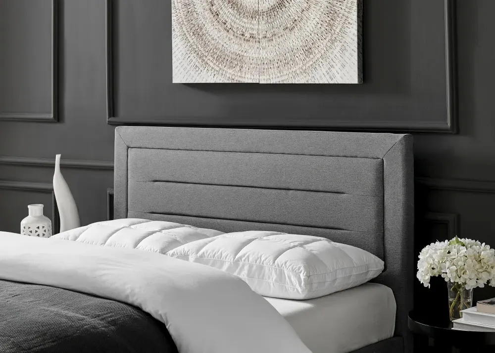 Pasco Fabric Bed - Grey