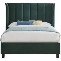 Posey Fabric Bed - Emerald Green