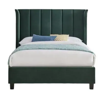 Posey Fabric Bed - Emerald Green image
