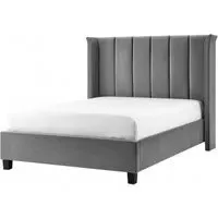 Posey Fabric Bed - Silver