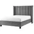 Posey Fabric Bed - Silver