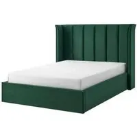 Posey Ottoman Bed with Storage - Emerald Green, Fabric