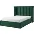 Posey Ottoman Bed with Storage - Emerald Green, Fabric