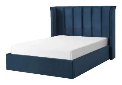 Posey Ottoman Bed with Storage - Navy Blue, Fabric image