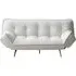 Regis 3-Seater Click Clack Sofa Bed - Cream, Fabric
