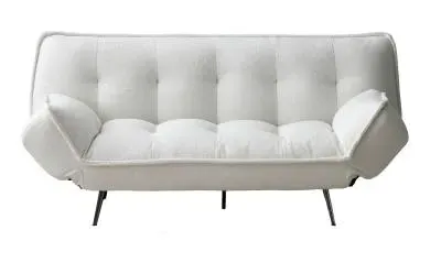 Regis 3-Seater Click Clack Sofa Bed - Cream, Fabric image