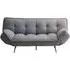 Regis 3-Seater Click Clack Sofa Bed - Grey, Fabric