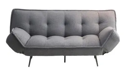 Regis 3-Seater Click Clack Sofa Bed - Grey, Fabric