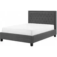 Rock Fabric Bed - Dark Grey