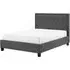 Rock Fabric Bed - Dark Grey