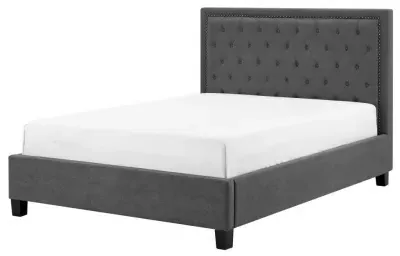 Rock Fabric Bed - Dark Grey image
