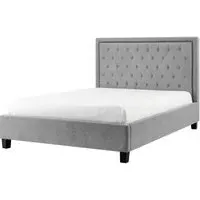 Rock Fabric Bed - Light Grey